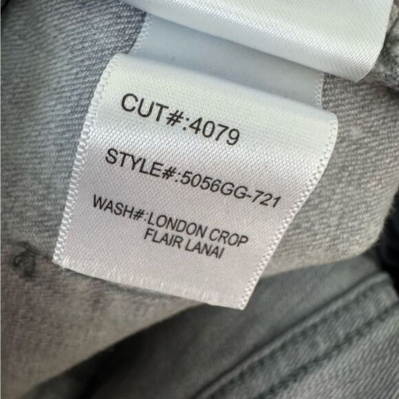 ARTICLES OF SOCIETY London Crop High-Rise Kick Flare Flair Jeans Lanai in Grey - Picture 10 of 10